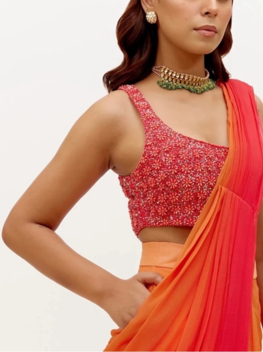 Sani Beaded Crop Top NWT